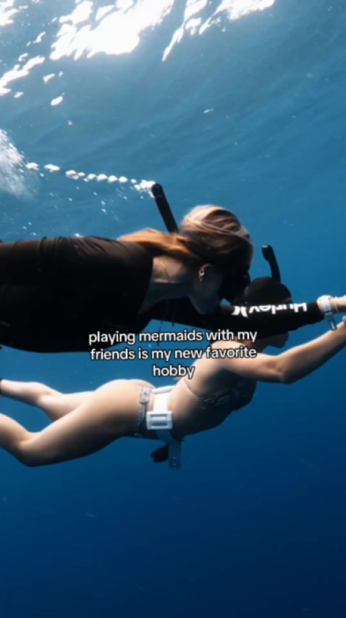 Freediving with friends