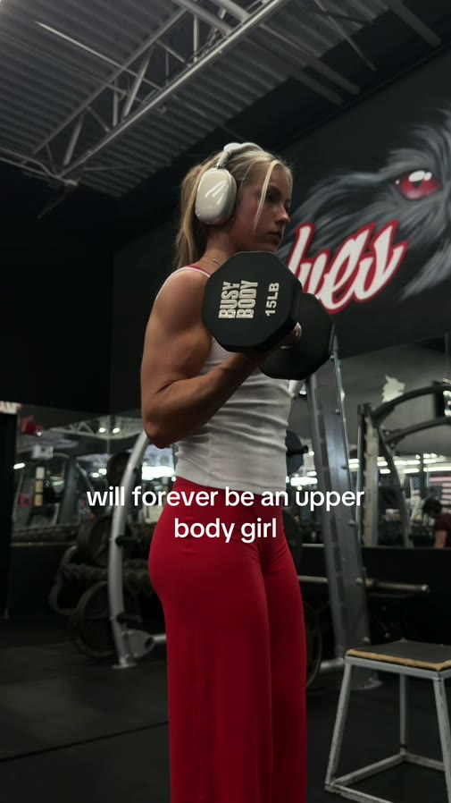 Upper body dumbbell training