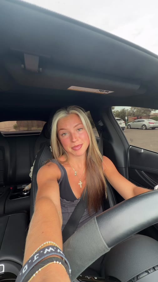 Rental car pickup on the road