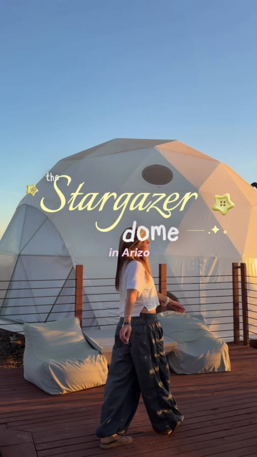 Staying in the Stargazer dome in Arizona