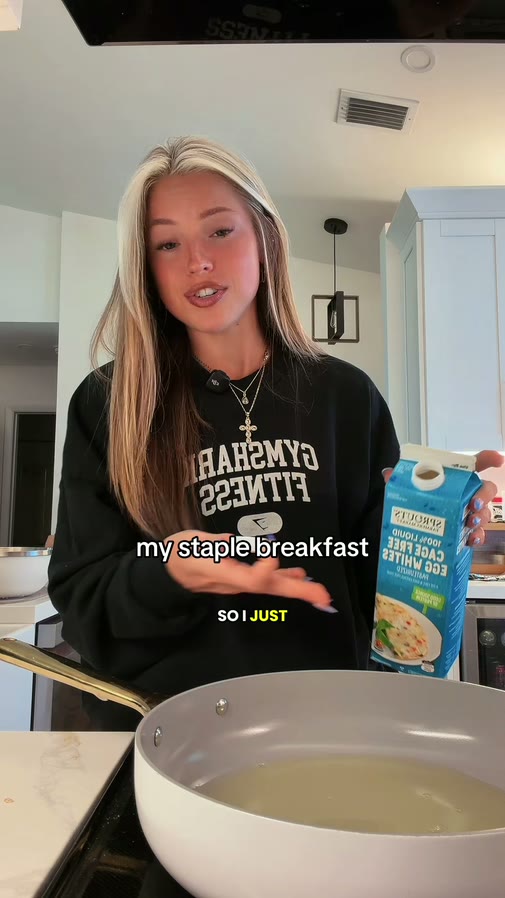 Her staple high-protein breakfast