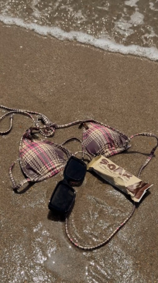 SOAR bar and swimwear on the sand